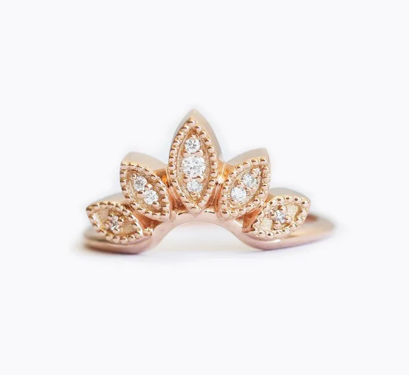 Diamond Ring, 14K Gold Ring view 4