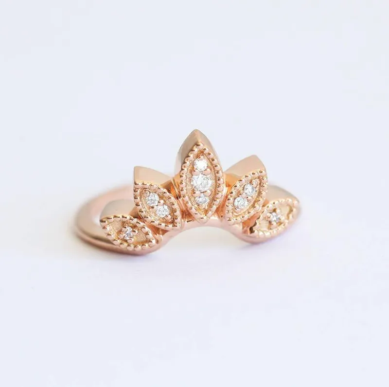 Diamond Ring, 14K Gold Ring view 5