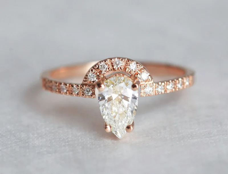 DIAMOND RING, 14K GOLD RING view 6