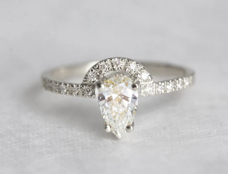 DIAMOND RING, 14K GOLD RING view 7