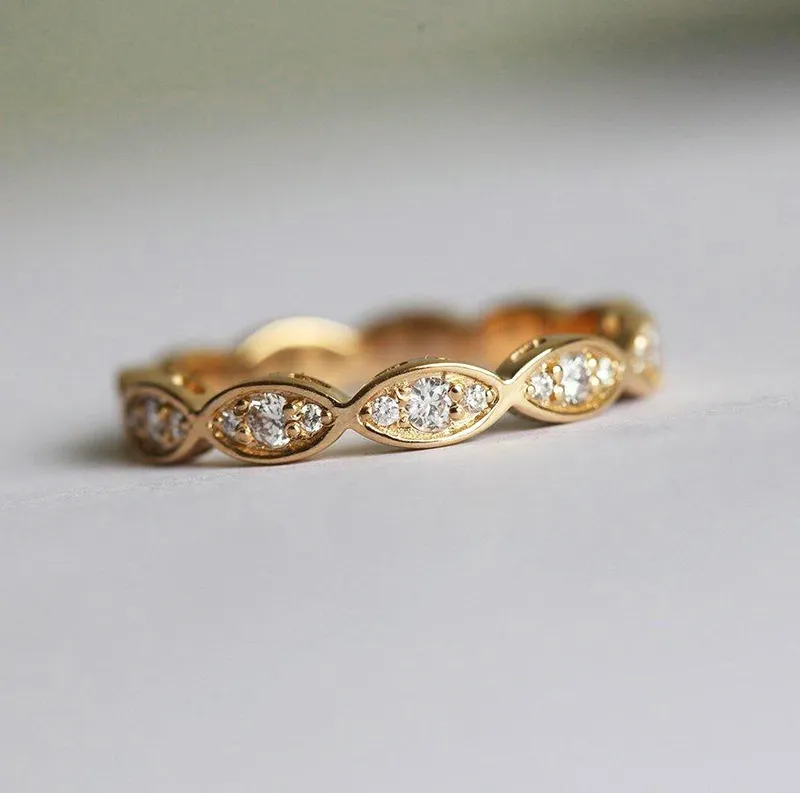 DIAMOND RING, 14K ROSE GOLD RING view 4
