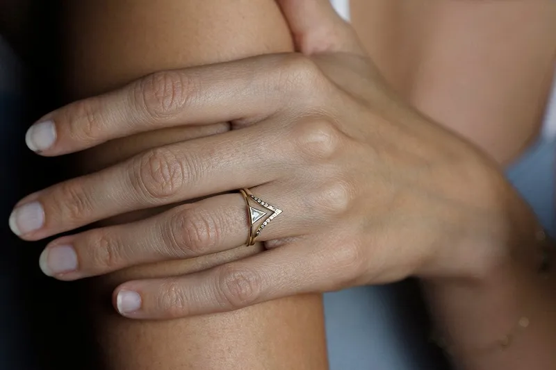 DIAMOND RING SET, ENGAGEMENT RING SET view 2