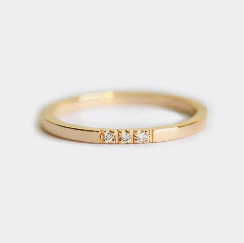 Diamond Ring, Wedding Band view 5