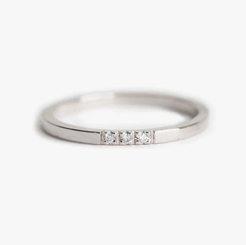 Diamond Ring, Wedding Band view 6