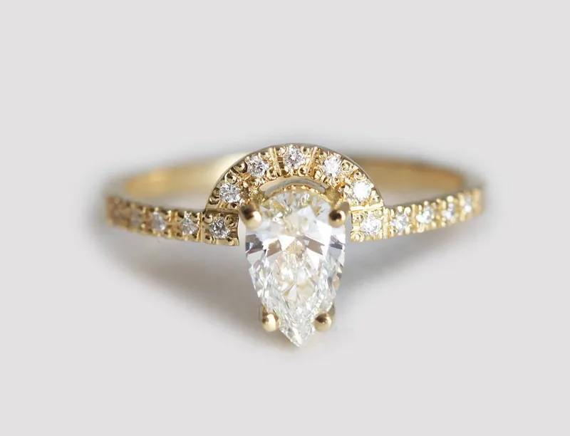 DUFFY DIAMOND RING SET, ENGAGEMENT RING SET view 6