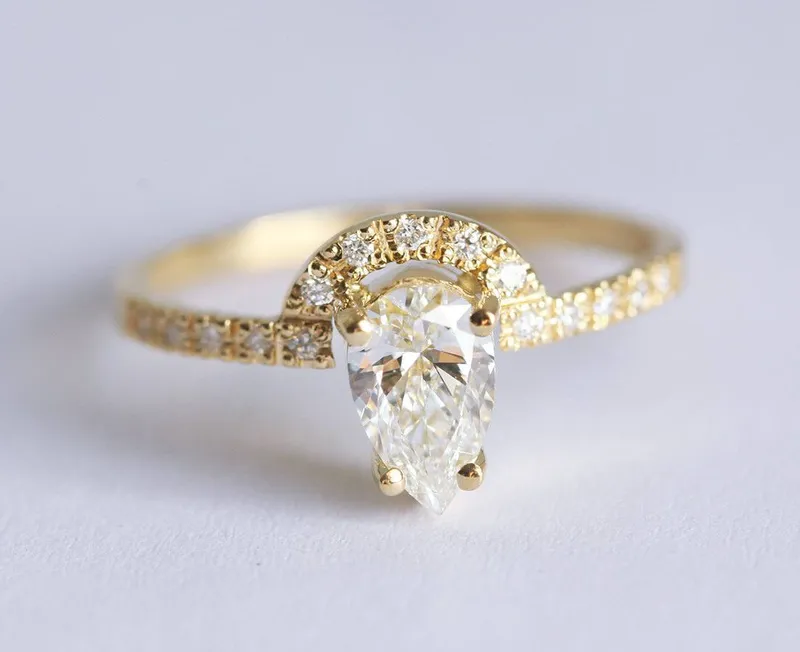 DUFFY DIAMOND RING SET, ENGAGEMENT RING SET view 8