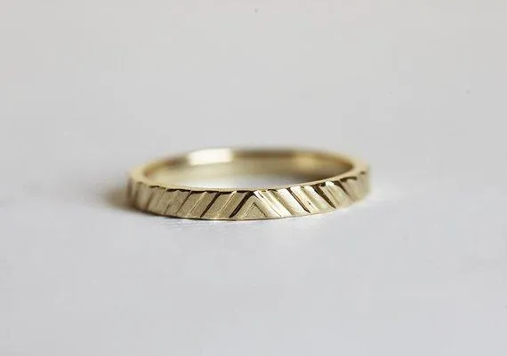 DANA TEXTURED WEDDING BAND view 2