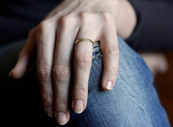 DANA TEXTURED WEDDING BAND view 3