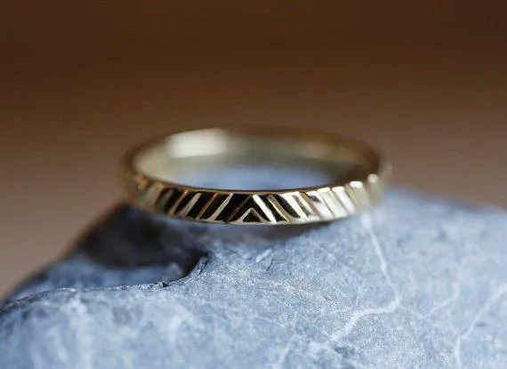 DANA TEXTURED WEDDING BAND view 5