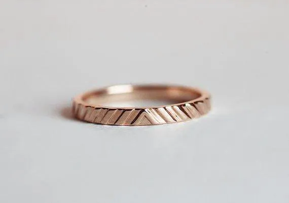 DANA TEXTURED WEDDING BAND view 6