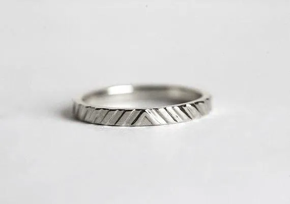 DANA TEXTURED WEDDING BAND view 7