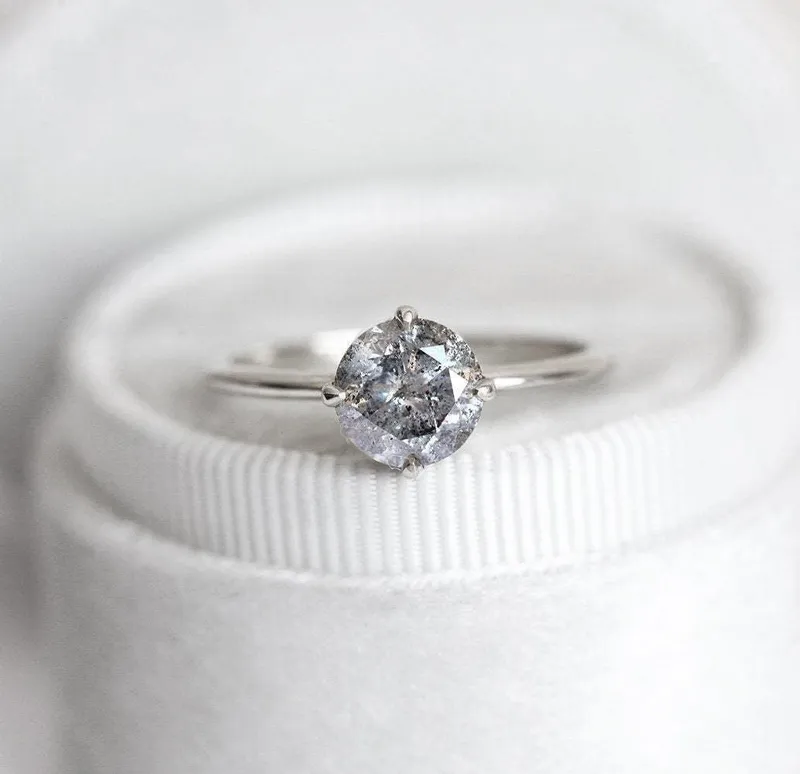 Danielle Salt & Pepper Diamond Ring view 12