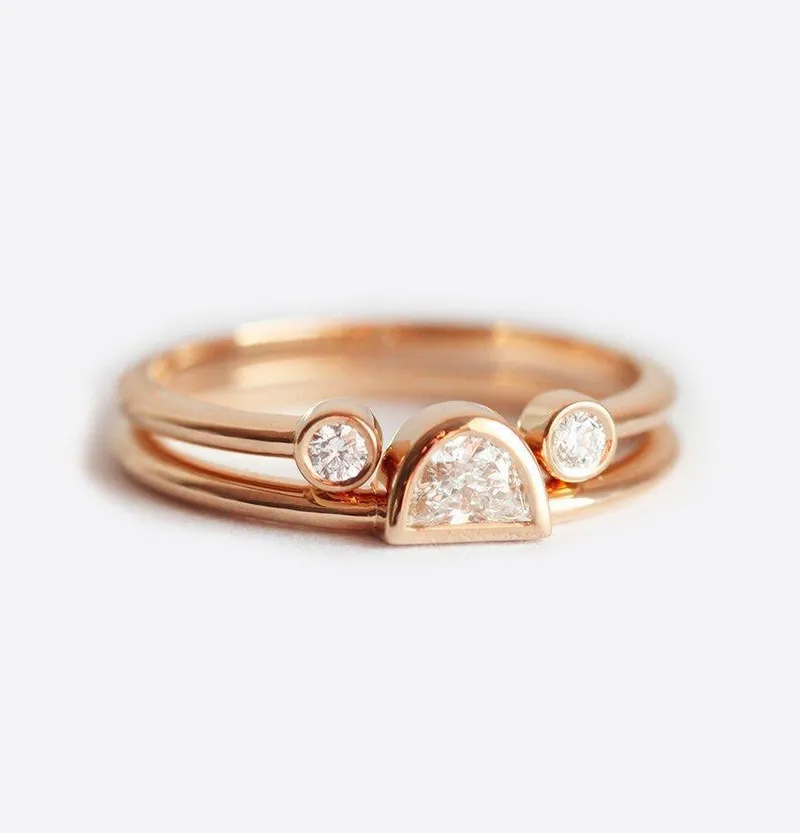 Delicate Open Diamond Ring, Open Diamond Band view 5