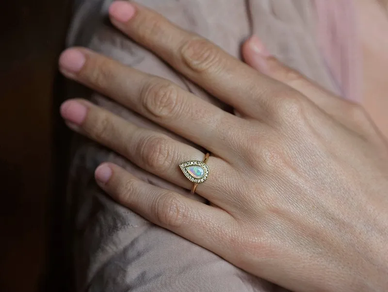 Denise Opal Ring view 3