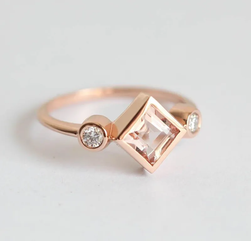Denver Morganite Ring view 2