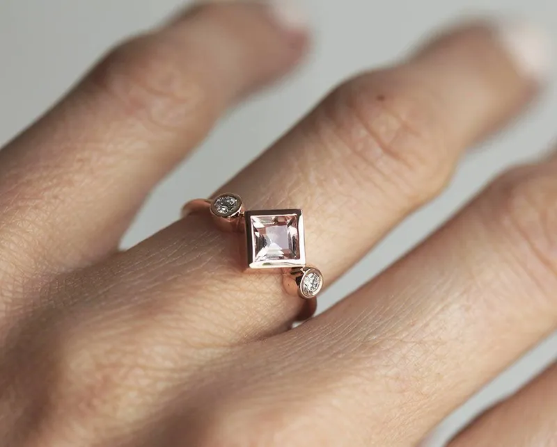 Denver Morganite Ring view 3