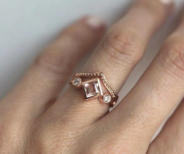 Denver Morganite Ring view 4
