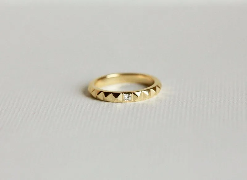 DEVON STUD RING WITH DIAMOND view 5