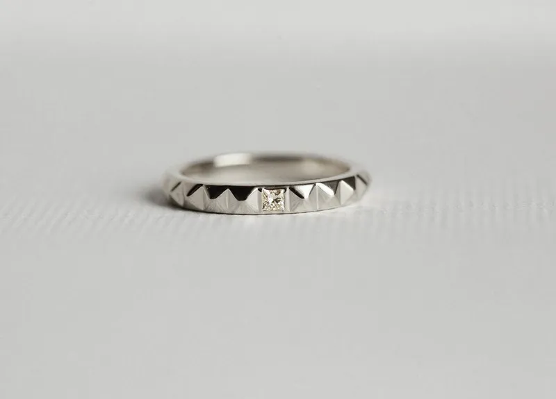 DEVON STUD RING WITH DIAMOND view 7