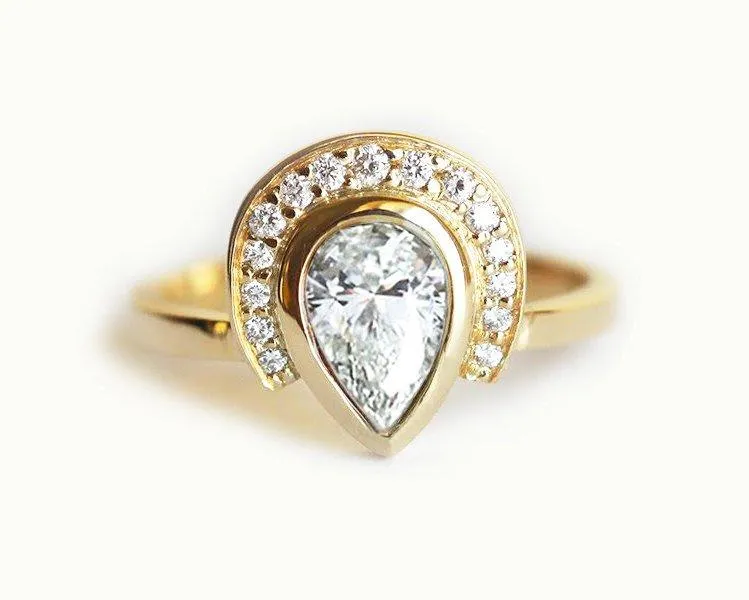 Diamond Engagement Ring, Halo Engagement Ring view 2