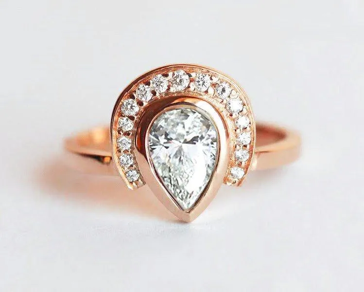 Diamond Engagement Ring, Halo Engagement Ring view 6