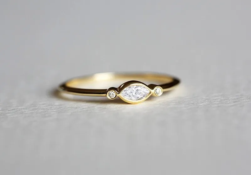 Diamond Engagement Ring, White Diamond Engagement Ring view 4