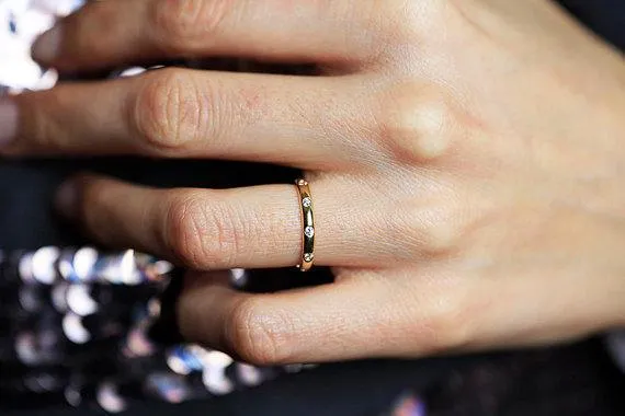 Diamond Eternity Band, Gold Diamond Band Ring diamond round cut engagement ring