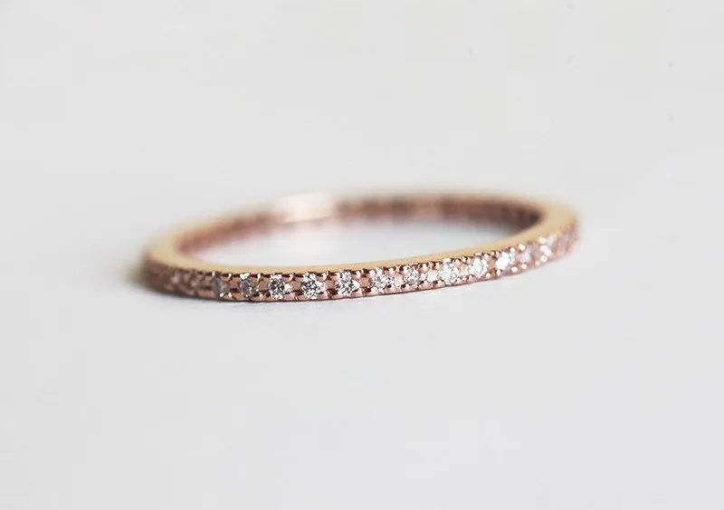 DIAMOND ETERNITY RING, DIAMOND WEDDING RING view 4