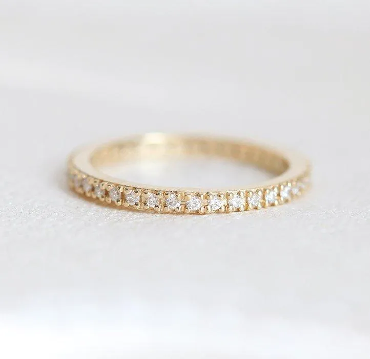 DIAMOND ETERNITY RING, DIAMOND WEDDING RING view 5
