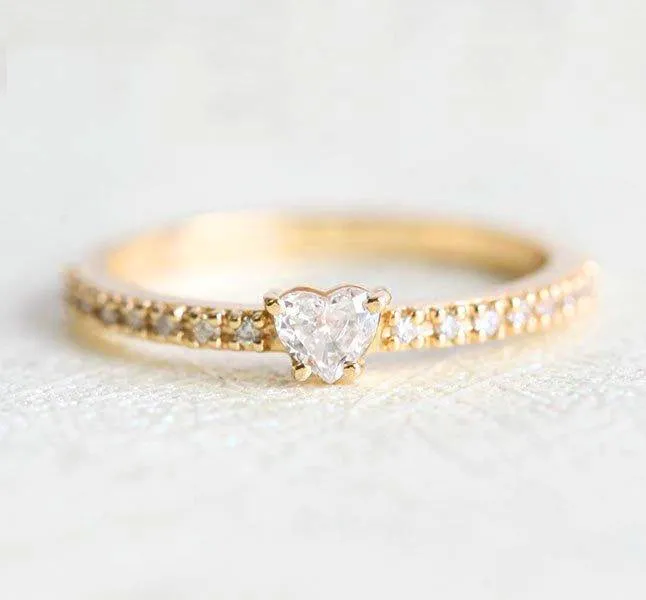 DIAMOND HEART RING, DIAMOND RING view 10