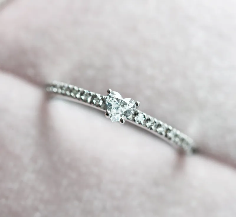 DIAMOND HEART RING, DIAMOND RING view 5