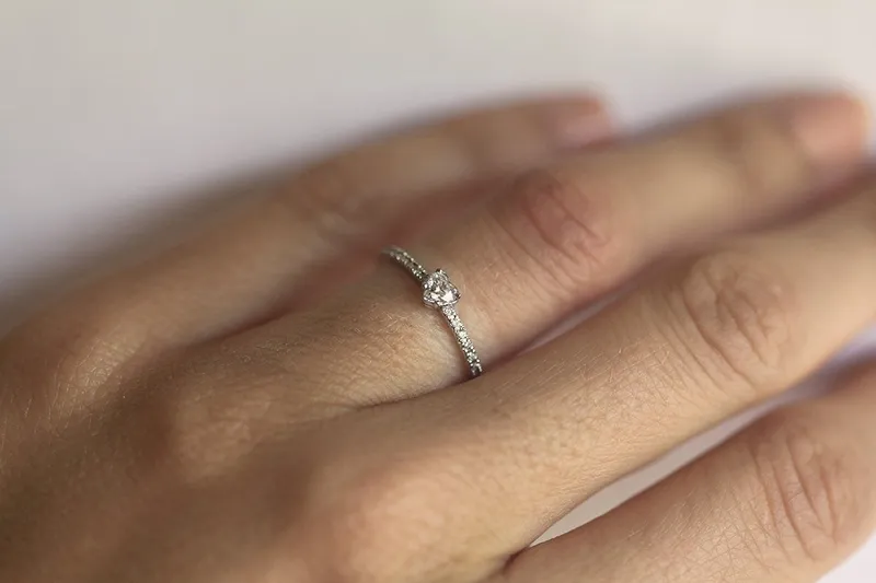 DIAMOND HEART RING, DIAMOND RING view 9