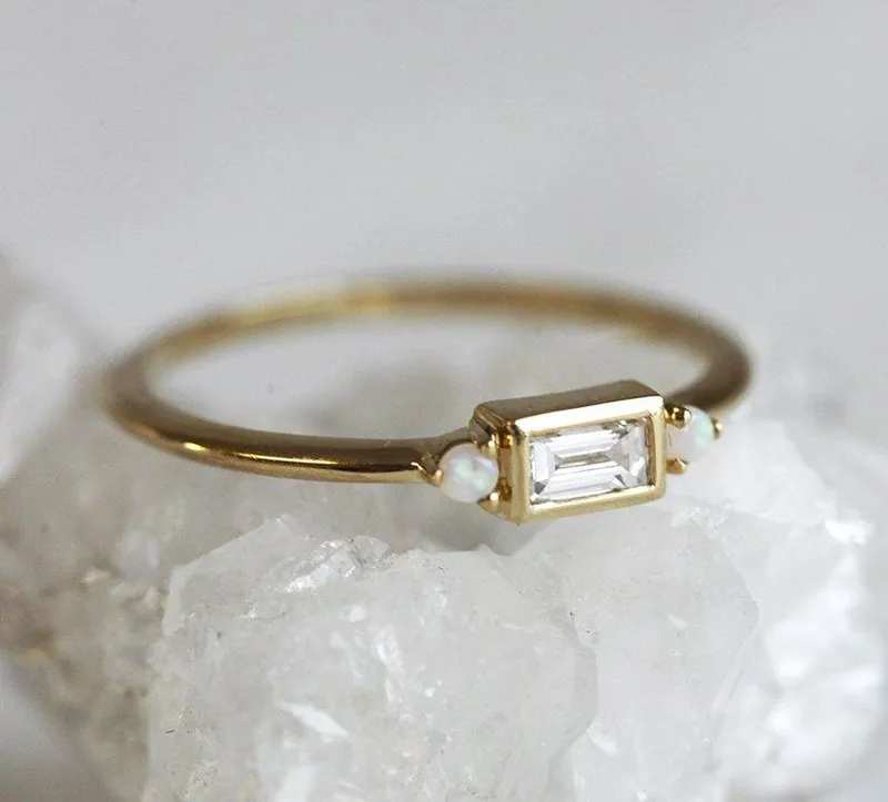 Diamond Opal Ring view 6