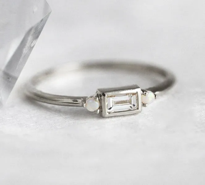 Diamond Opal Ring view 9