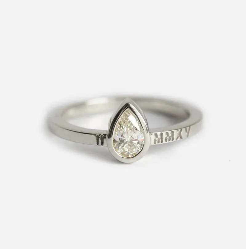 Diamond Ring, 14K Gold Engagement Ring view 5