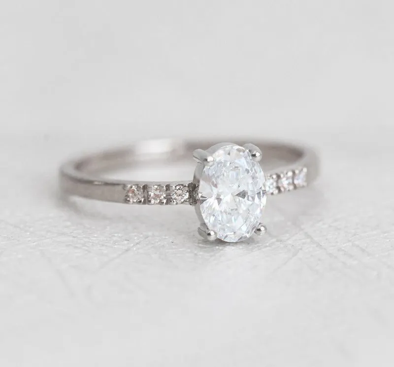 Diamond Ring, 14K Rose Gold Ring view 6