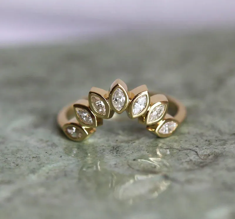 DiamondRing, 14K Wedding Band view 2