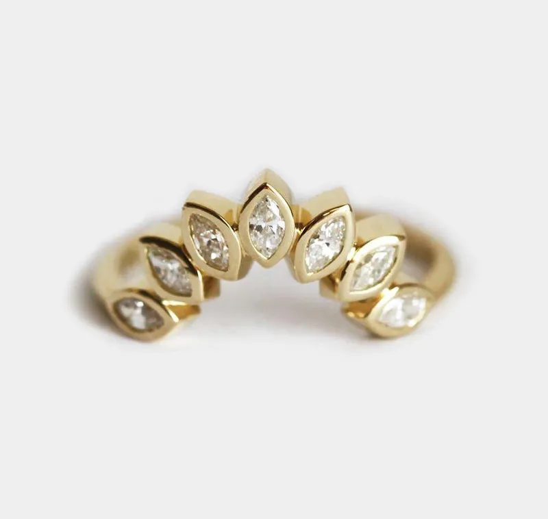 DiamondRing, 14K Wedding Band view 3