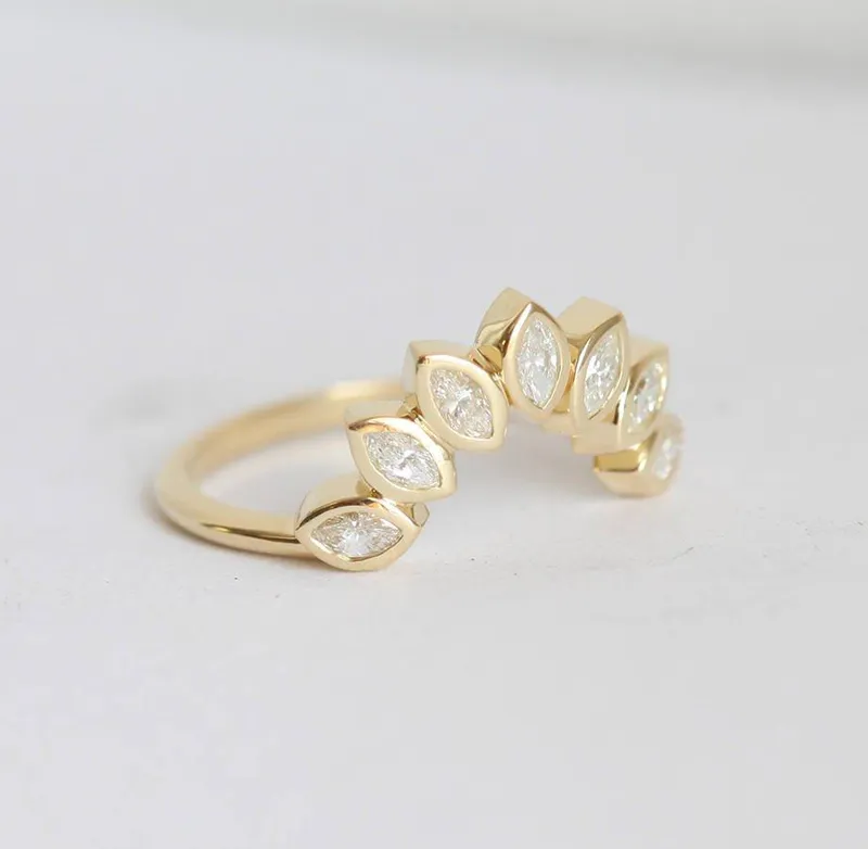 DiamondRing, 14K Wedding Band view 5