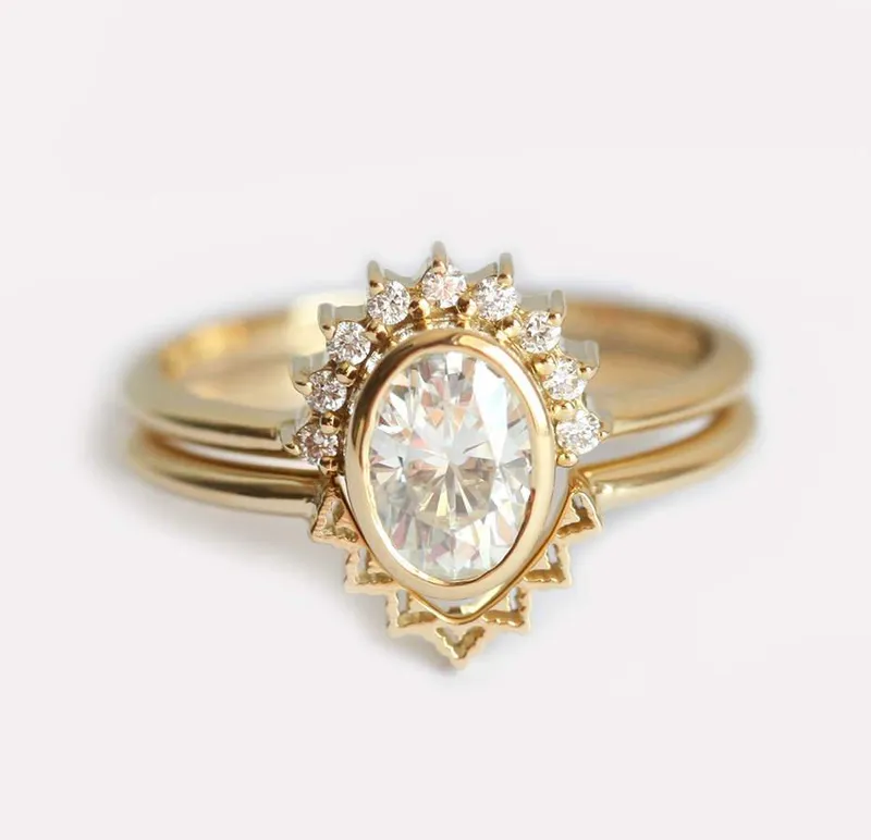 Diamond Ring, 18K Gold Engagement Ring view 5