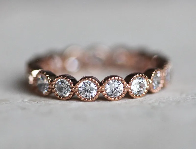 DIAMOND RING, ETERNITY WEDDING BAND view 5