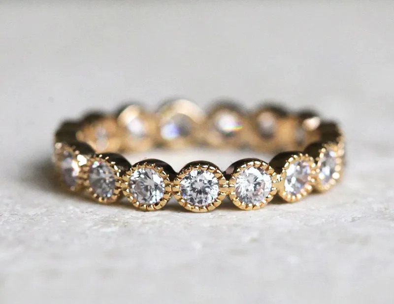 DIAMOND RING, ETERNITY WEDDING BAND view 6