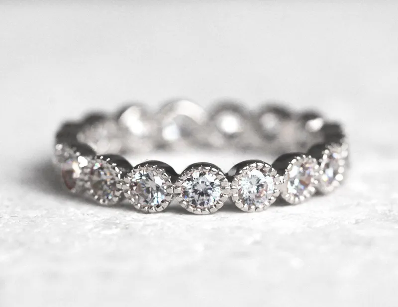 DIAMOND RING, ETERNITY WEDDING BAND view 7