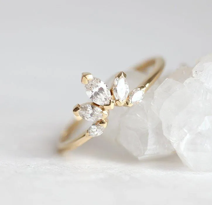 Diamond Ring, Marquise Diamond Ring vy 5