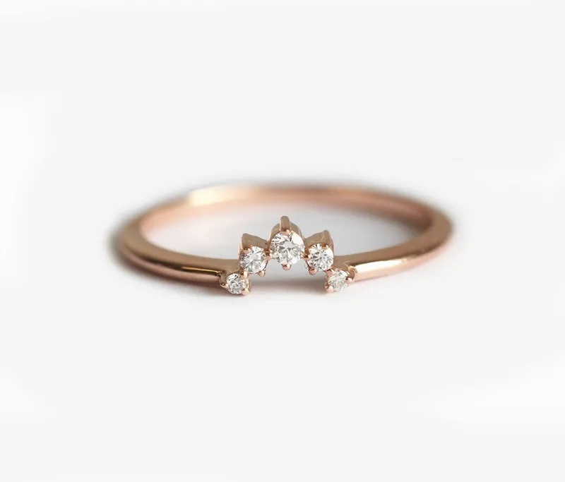 Diamond Ring, Matching Band vy 3