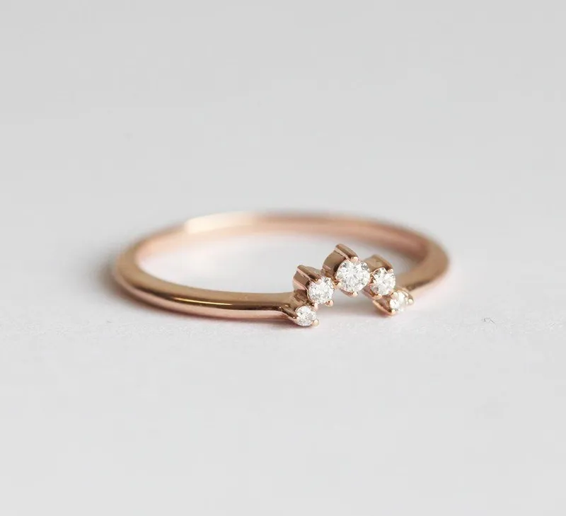 Diamond Ring, Matching Band vy 4