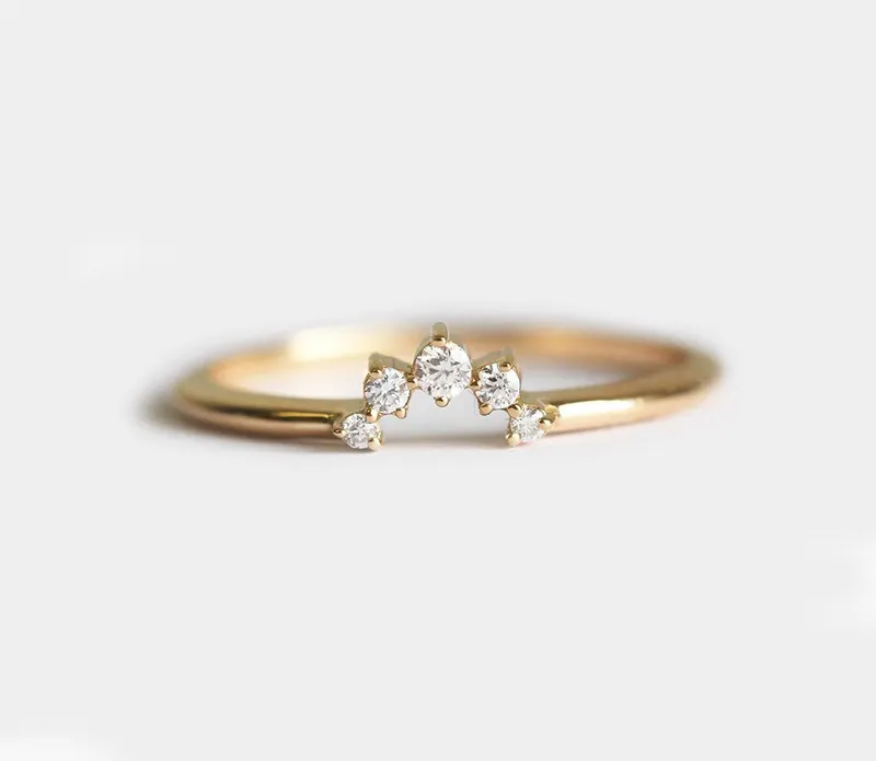 Diamond Ring, Matching Band vy 5