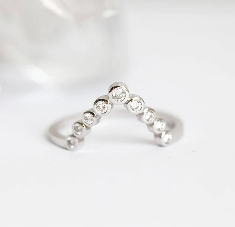 Diamond Ring, Matching Diamond Band diamond round cut engagement ring