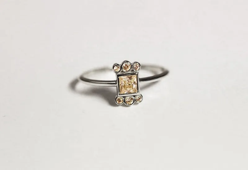 Diamond Ring, Princess Cut Diamond Ring view 6