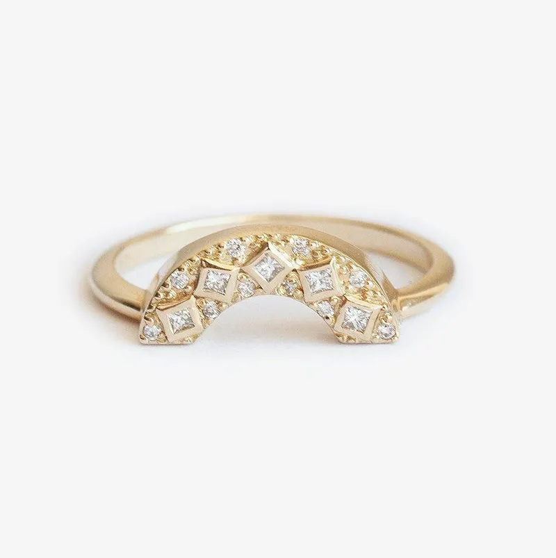 Diamond Ring Set, Moissanite Ring view 5